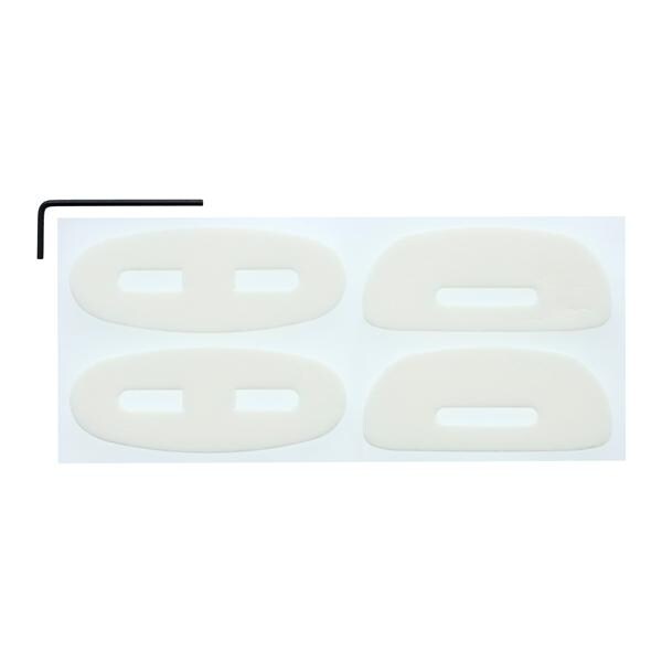 Face Mask Replacement Pad & Key Kit White Ea