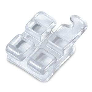 PURE Roth Orthodontic Ceramic Sapphire Bracket 0.022 in Upr Rt Cspd W/ Hk 10/Pk