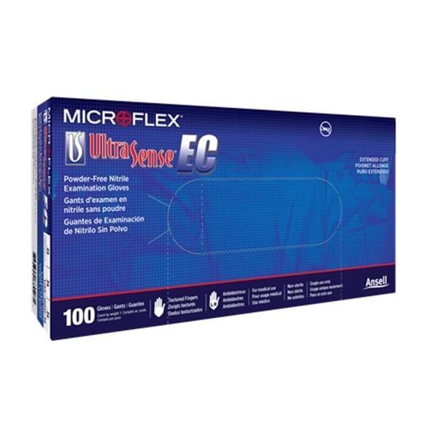 MICROFLEX UltraSense EC Nitrile Exam Gloves 3X-Large Blue Non-Sterile