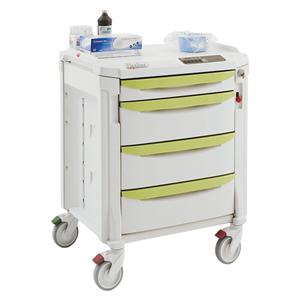 Flexline Treatment Cart 28-7/8x22-3/8x35-1/8" (1) 3" Drawer/(3) 6" Drawer