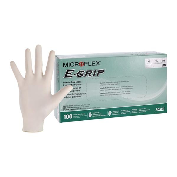 MICROFLEX E-Grip Exam Gloves X-Large Standard Natural Non-Sterile...