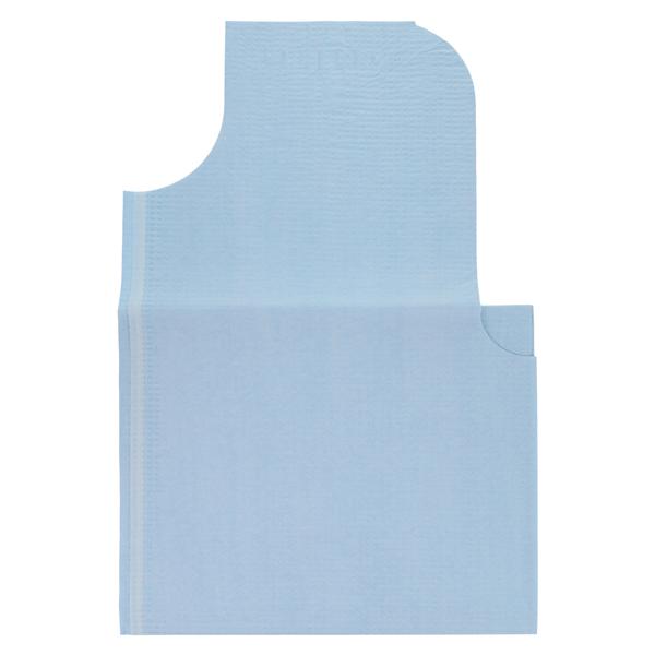 Exam Gown 30 in x 42 in Blue Medium Tissue / Poly / Tissue Disposable 50/Ca