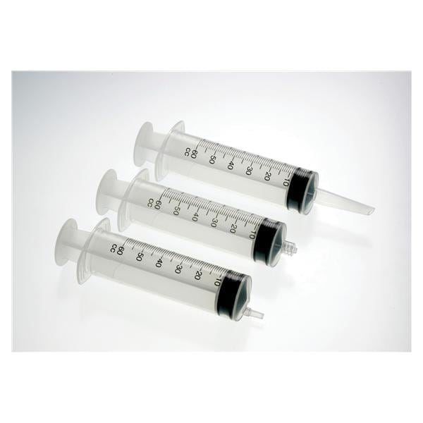 Hypodermic Syringe 60cc Clear Low Dead Space 10cc w/o Needle Ster...