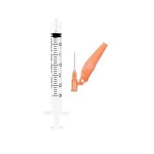 Sol-Care Luer Lock Syringe/Needle 25gx1.5" 3mL Safety Device LDS 50/Bx