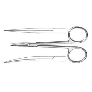 Iris Surgical Scissors Straight 3-3/4" Stainless Steel Reusable Ea