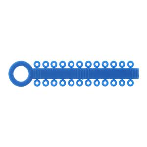 Power Sticks Ligature Ties Elastomeric 0.120 in Latex-Free Cobalt Blue 42/Pk