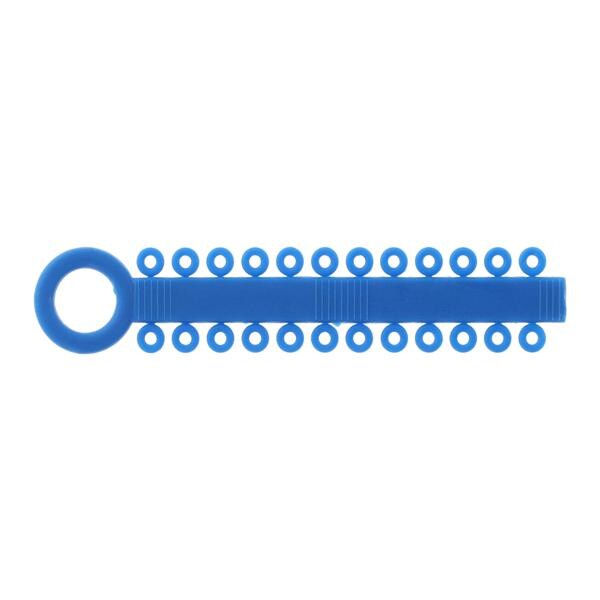 Power Sticks Ligature Ties Elastomeric 0.120 in Latex-Free Cobalt Blue 42/Pk