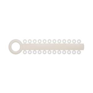 Power Sticks Ligature Ties Elastomeric 0.120 in Latex-Free Pearl 42/Pk
