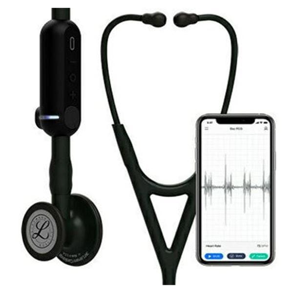 Littmann CORE Digital Stethoscope Black Dual-Lumen Tubing Ea