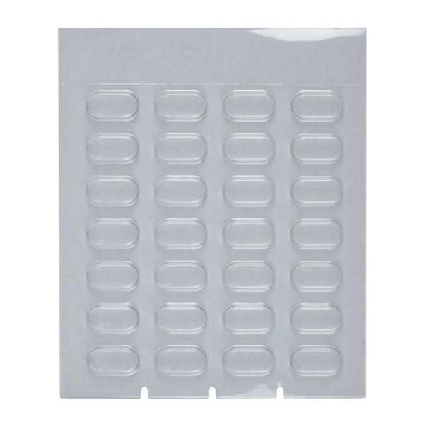 Cold Seal Blister Medium 3/8" Deep 90 Day Clear Disposable 500/Bo...