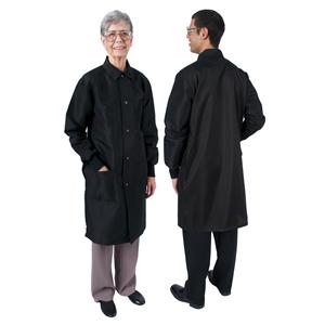 Coat 3Pkt Long Tapered Sleeves / Cuffs for Overgloving 41 in Small Blk Unisex Ea