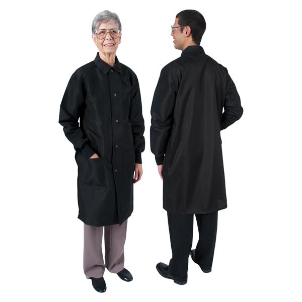 Coat 3Pkt Lng Tpr Slv / Cfs f/ Overgloving 41 in X-Large Blk Unisex Ea
