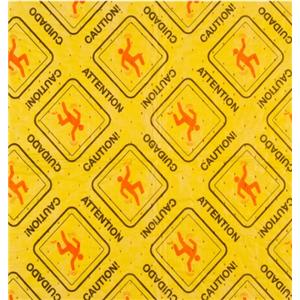 Hydrograbbber Absorbent Floor mat 32x24" Medium Absorbancy/ No Backing/ Yellow