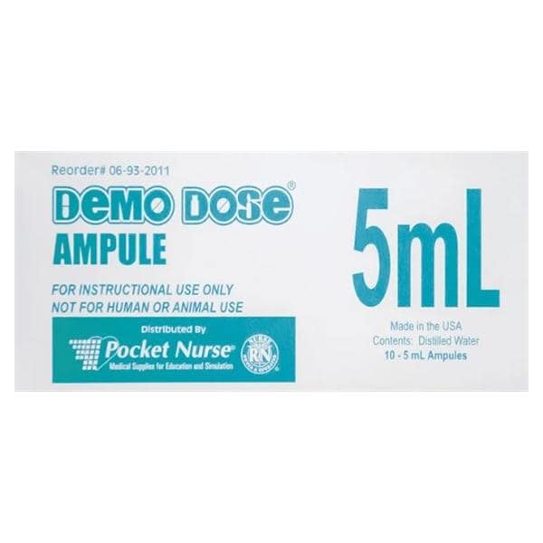 Demo Dose Instruction Only Simulated Ampule For Instruction Only...
