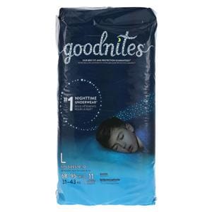 Huggies Goodnites Underwear Maximum Fragrance Free Marvel Large 68-95lbs 4x11/Ca