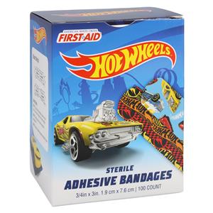 American White Cross Adhesive Bandage Plastic 3/4x3" Hot Wheels S...