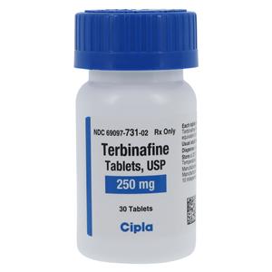 Terbinafine Tablets 250mg Bottle 30/Bottle Each