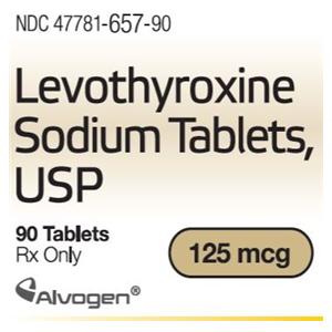 Levothyroxine Sodium Tablets 125mcg Bottle 90/Bottle Each