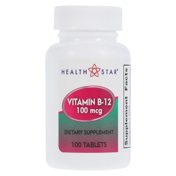 Vitamin B-12 Adult Tablets 100mcg 100/Bt