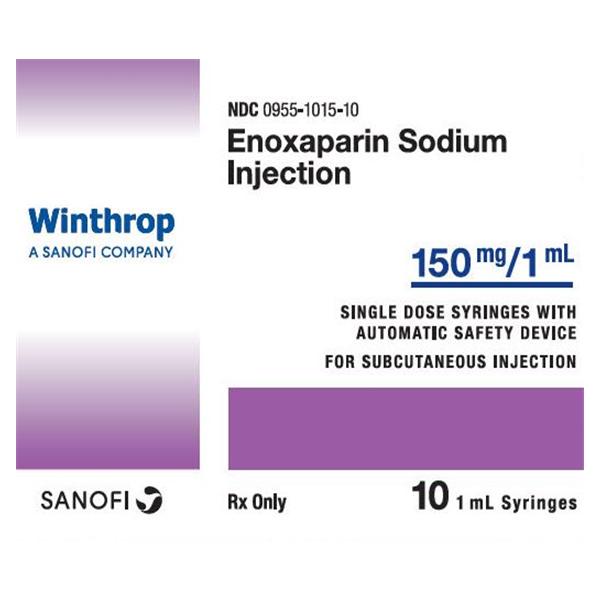 Enoxaparin Sodium Injection 150mg SDV 1mL 10/Package