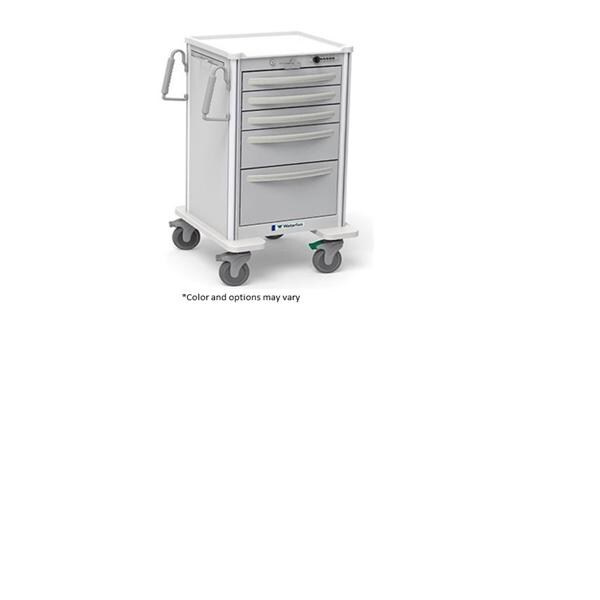 Unicart Anesthesia Cart 5" Caster (5) Drawer Key Lock