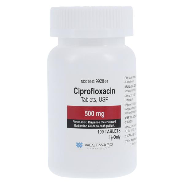 Ciprofloxacin Tablets 500mg Bottle 100/Bottle Each