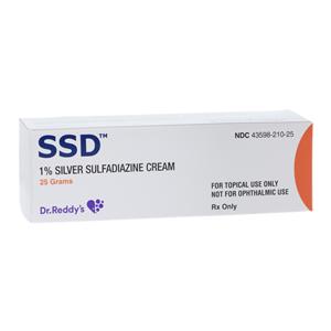 Silver Sulfadiazine Topical Cream 1% Tube 25gm Each