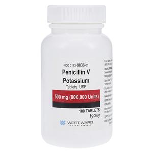Penicillin V Potassium Tablets 500mg Bottle 100/Bottle