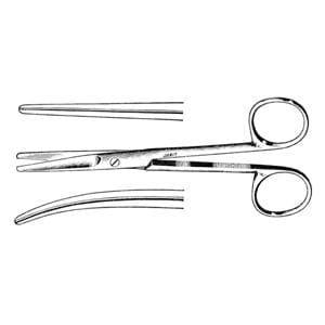 SuperCut Scissor Curved 6-3/4" Stainless Steel Reusable Ea