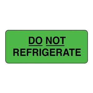 Lab Label Do Not Refrigerate Green/Black 3/4x2" 1" Core 500/Rl