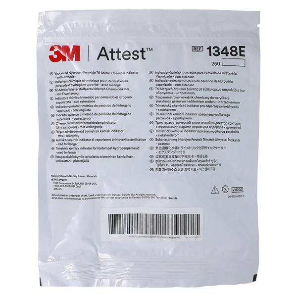 3M Attest Chemical Indicator 4 in 250/Bag, 4 BG/CA