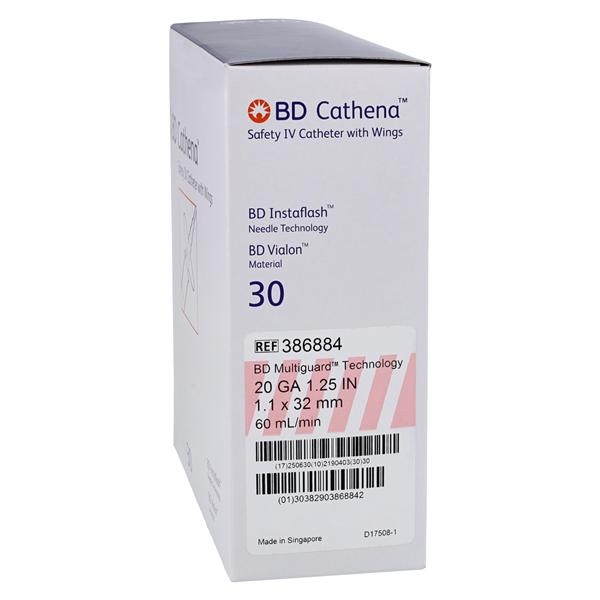 Cathena Catheter Access Device Shielded 20 Gauge 1-1/4" Pink 30/Bx, 4 BX/CA