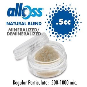 alloOss Bone Graft Cortical / Cancellous Particulate Allograft 0.25 cc Ea