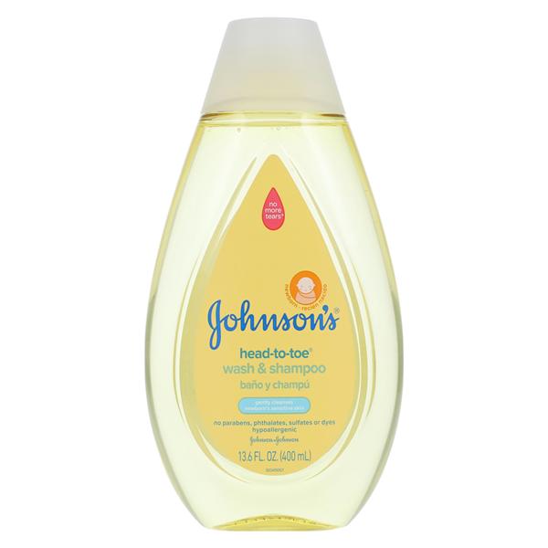 Johnson's Baby Shampoo/Wash No Mr Trs/Hd-2-Toe Disposable Unsx Hyplrgnc 13.6ozBt, 24 BT/CA