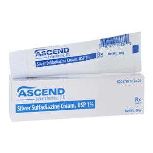 Silver Sulfadiazine Topical Cream 1% Tube 20gm Each
