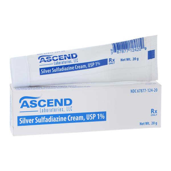 Silver Sulfadiazine Topical Cream 1% Tube 20gm Each