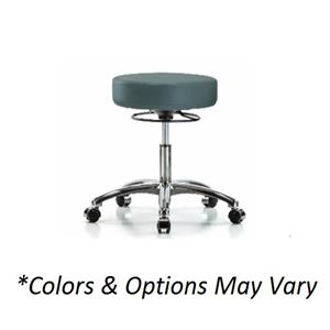 Blue Ridge Ergonomics Clean Room Stool Black 300lb Capacity