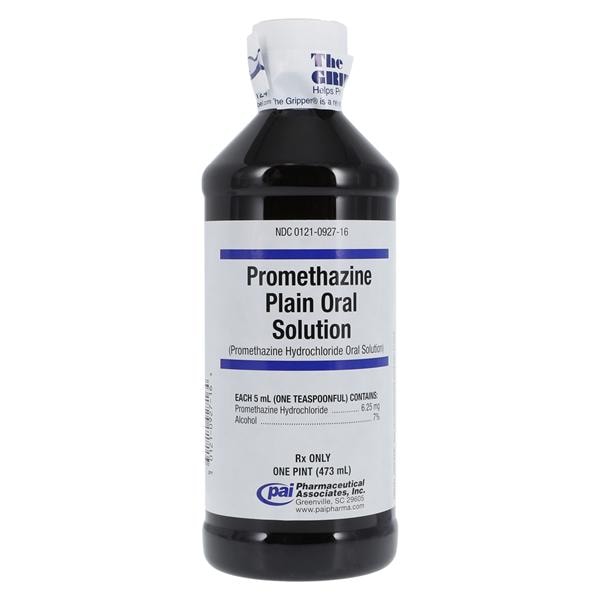 Promethazine HCl Oral Solution 6.25mg/5mL Apple Bottle 473mL Each