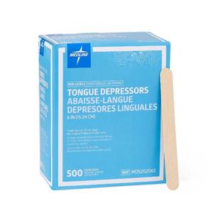 Tongue Depressor 6" Wood Non Sterile 500/Bx