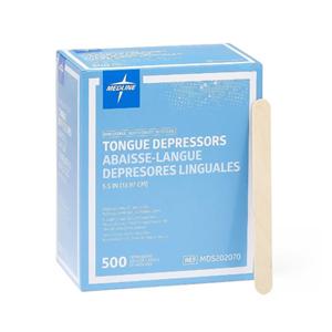 Tongue Depressor 5.5 in Wood Non-Sterile 500/Bx