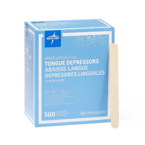 Tongue Depressor 5.5 in Wood Non-Sterile 500/Bx
