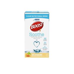 Boost Soothe Nutrition Drink Peach-Mint 8oz Carton 24/Ca