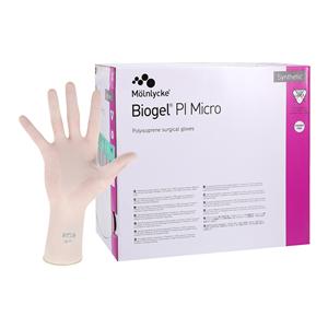 Biogel PI Micro Polyethylene Surgical Gloves 8.5 Straw 50/Box, 4...