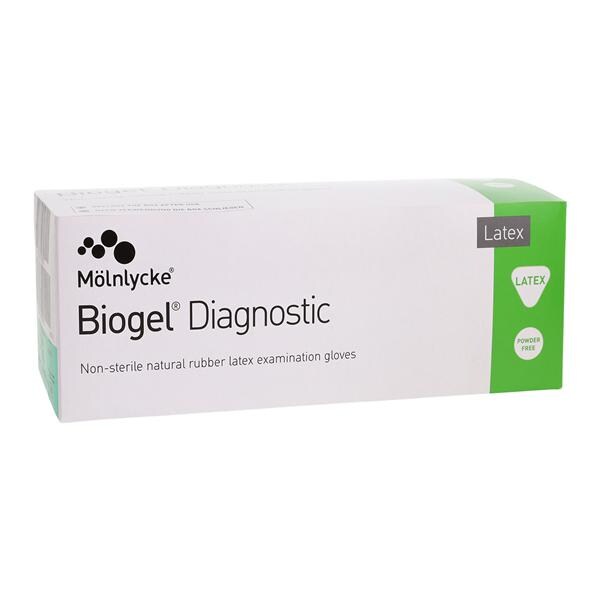 Biogel Diagnostic Latex Exam Gloves Straw Non-Sterile