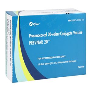 Prevnar20 Pneumococcal Injectable 0.5mL Prefilled Syringe 10/Box