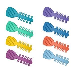 Power Sticks Ligature Ties Elastomeric 0.115 in Latex-Free Aqua 1000/Pk