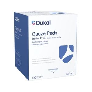 100% Woven Cotton Gauze Pad 4x4" 12 Ply Sterile Square