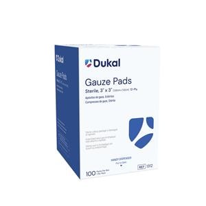 100% Woven Cotton Gauze Pad 3x3" 12 Ply Sterile