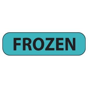 Medvision Paper Label Frozen Blue Disposable 1-7/16x3/8" 1" Core 5Rl/Bx