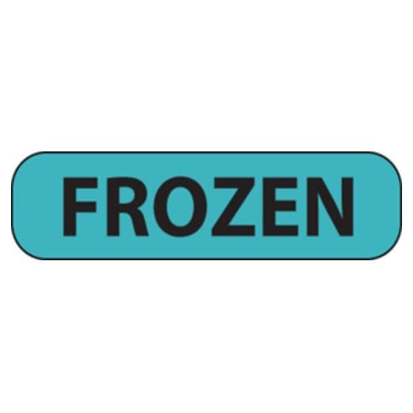Medvision Paper Label Frozen Blue Disposable 1-7/16x3/8" 1" Core 5Rl/Bx